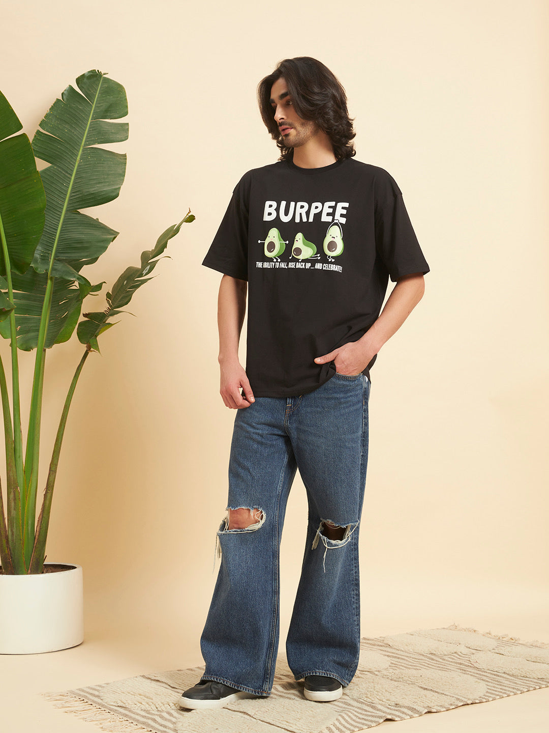 Oversized Athleisure Cotton T-Shirt – Burpee Edition