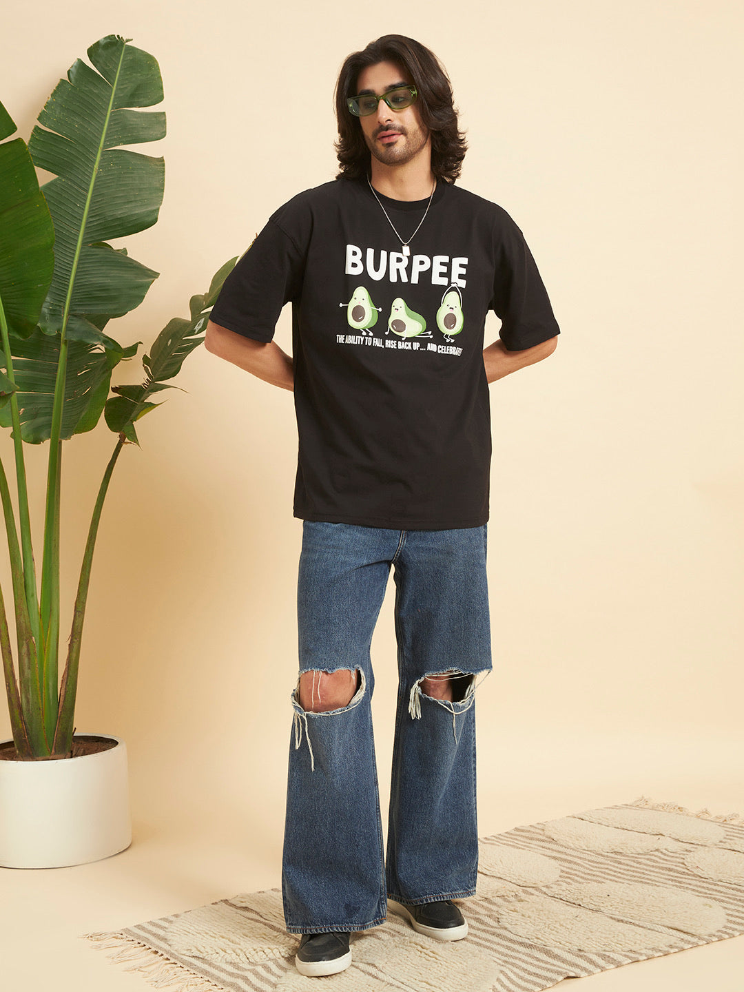 Oversized Athleisure Cotton T-Shirt – Burpee Edition