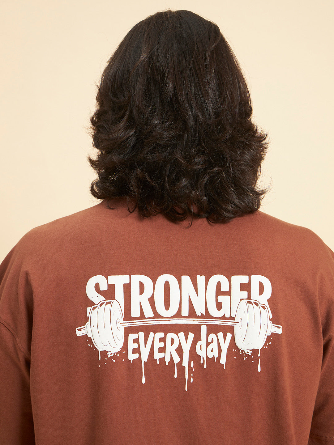 Oversized Athleisure Cotton T-Shirt – Hug & Protein Edition