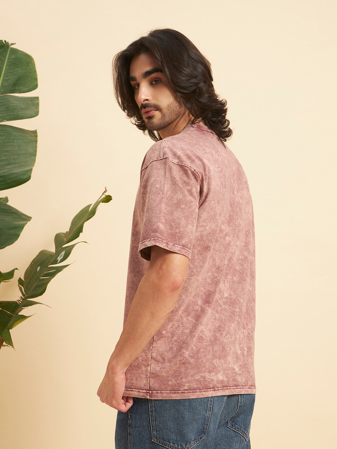 Oversized Premium Cotton T-Shirt – Rose Wash