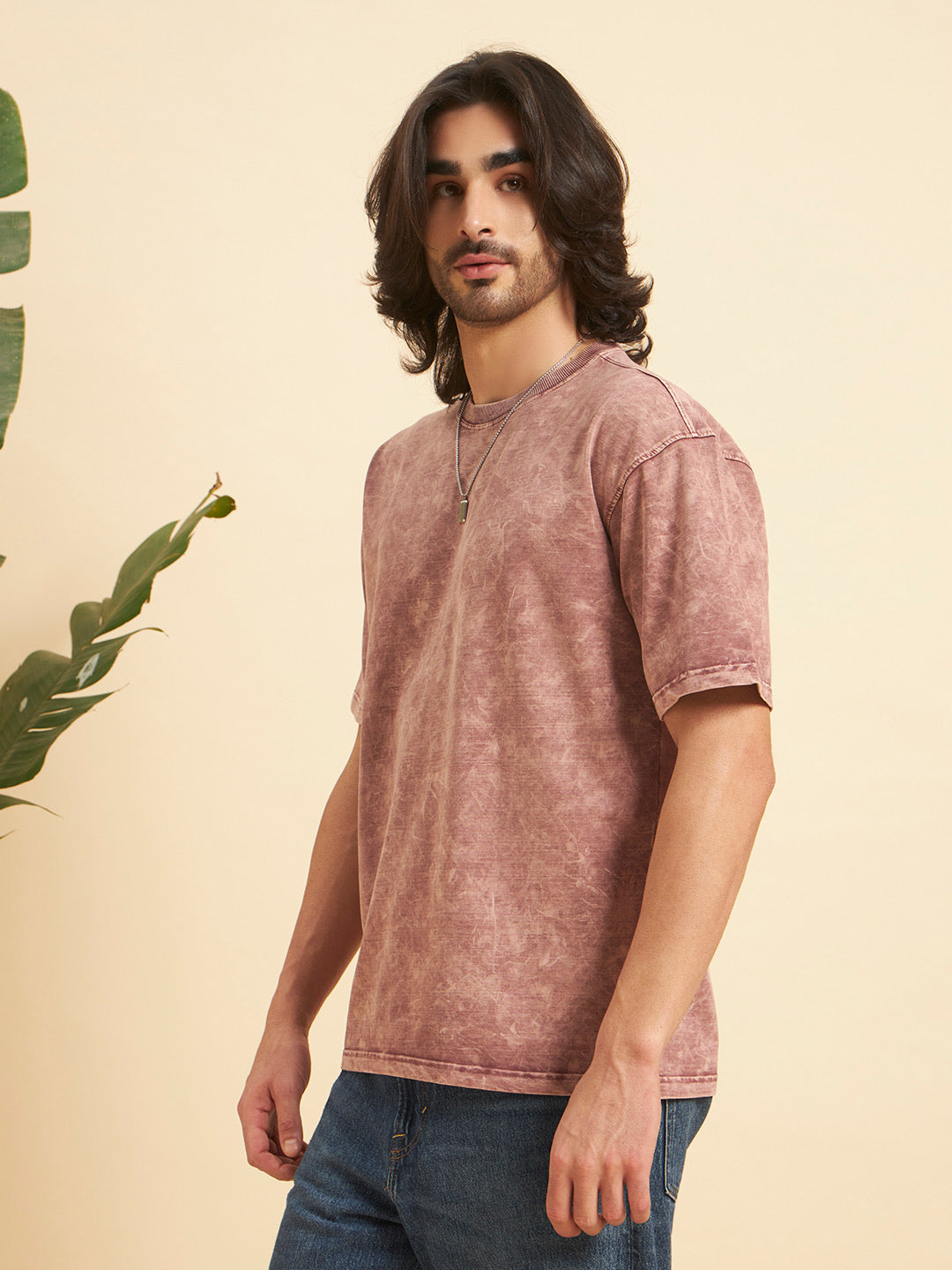 Oversized Premium Cotton T-Shirt – Rose Wash