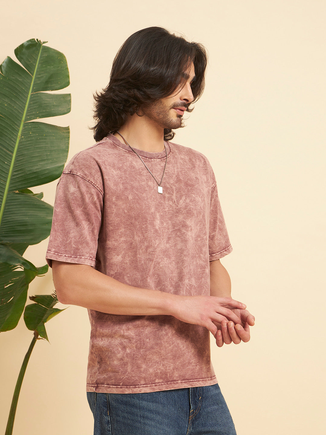 Oversized Premium Cotton T-Shirt – Rose Wash