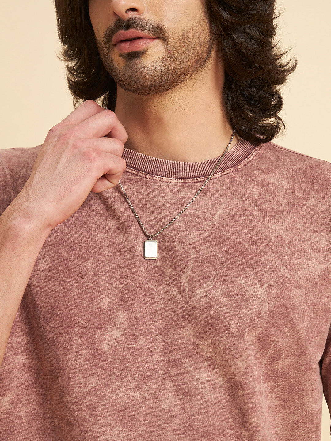 Oversized Premium Cotton T-Shirt – Rose Wash
