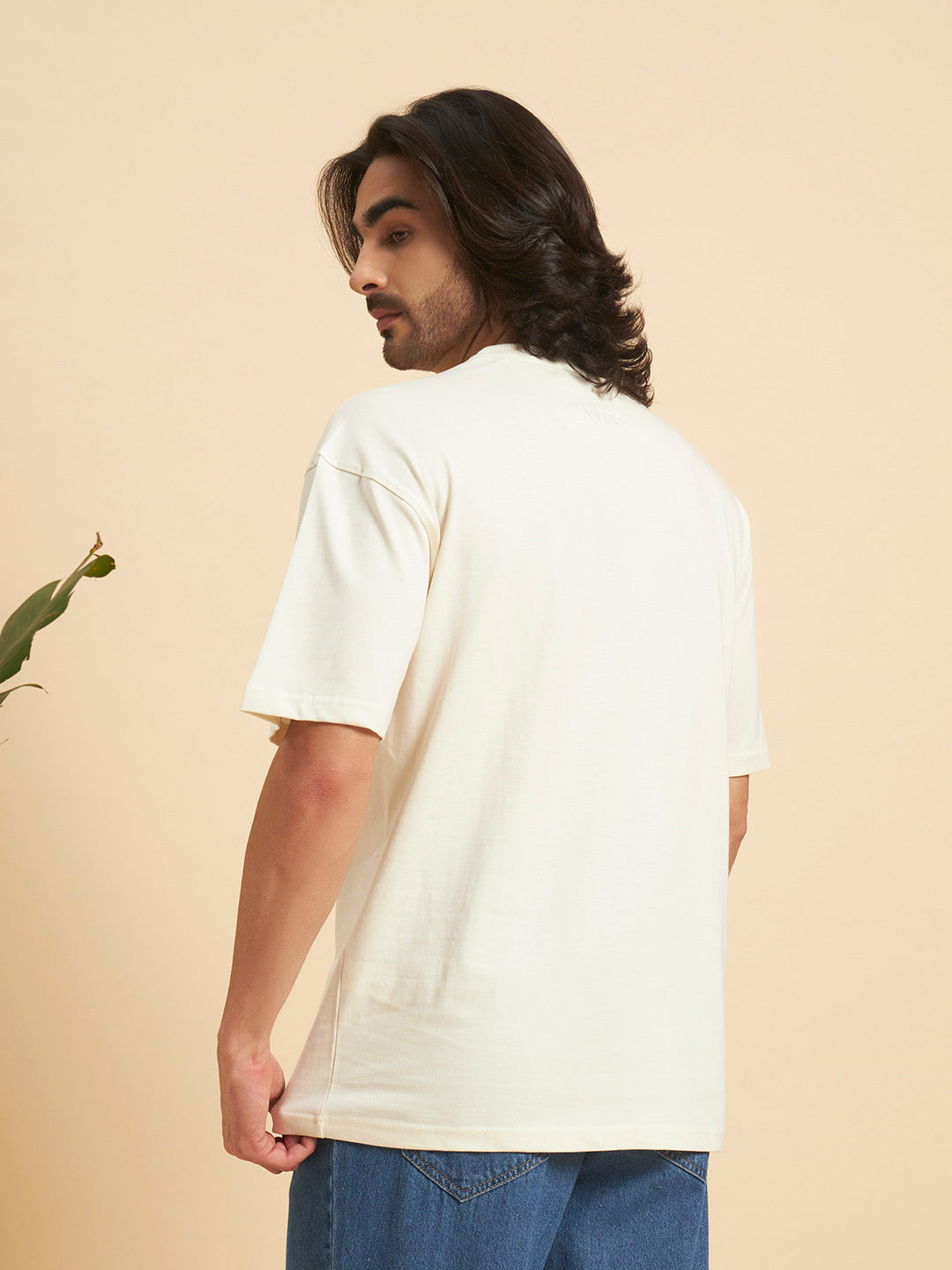 Oversized Premium Cotton T-Shirt – Ivory