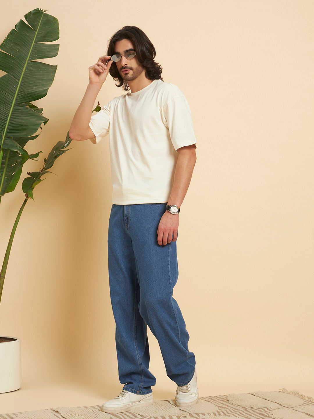 Oversized Premium Cotton T-Shirt – Ivory