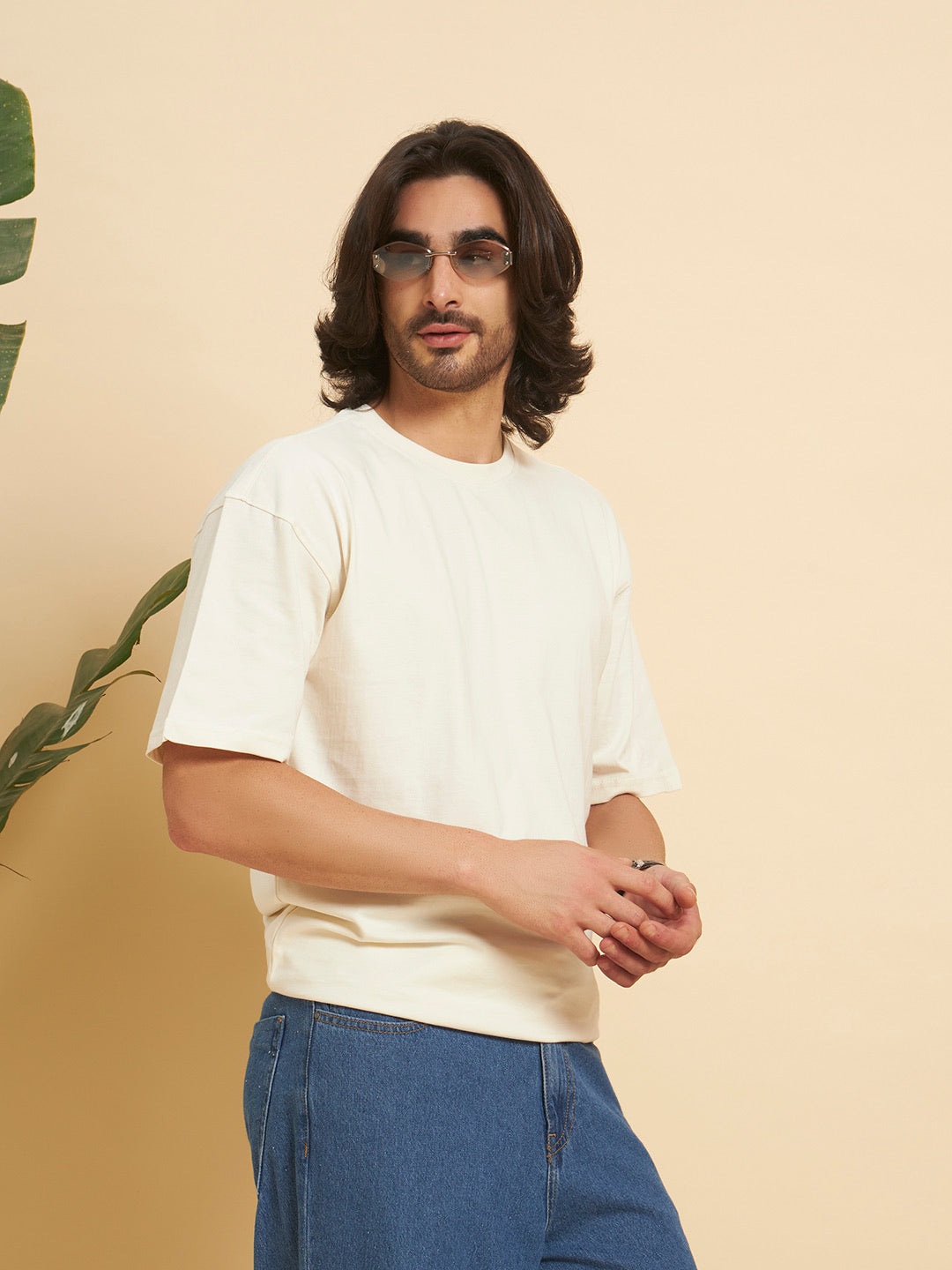 Oversized Premium Cotton T-Shirt – Ivory