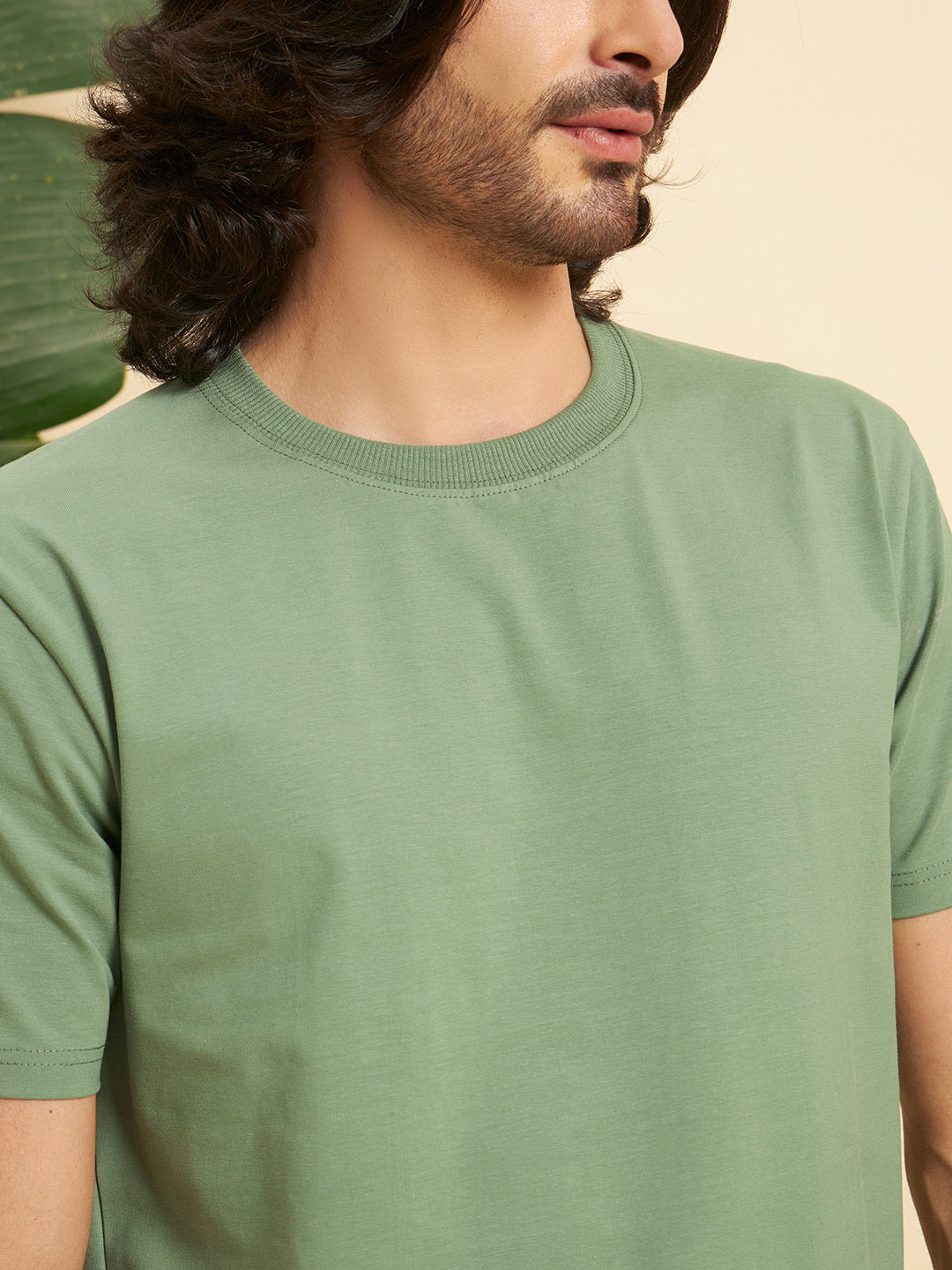Regular Fit Premium Cotton T-Shirt – Moss