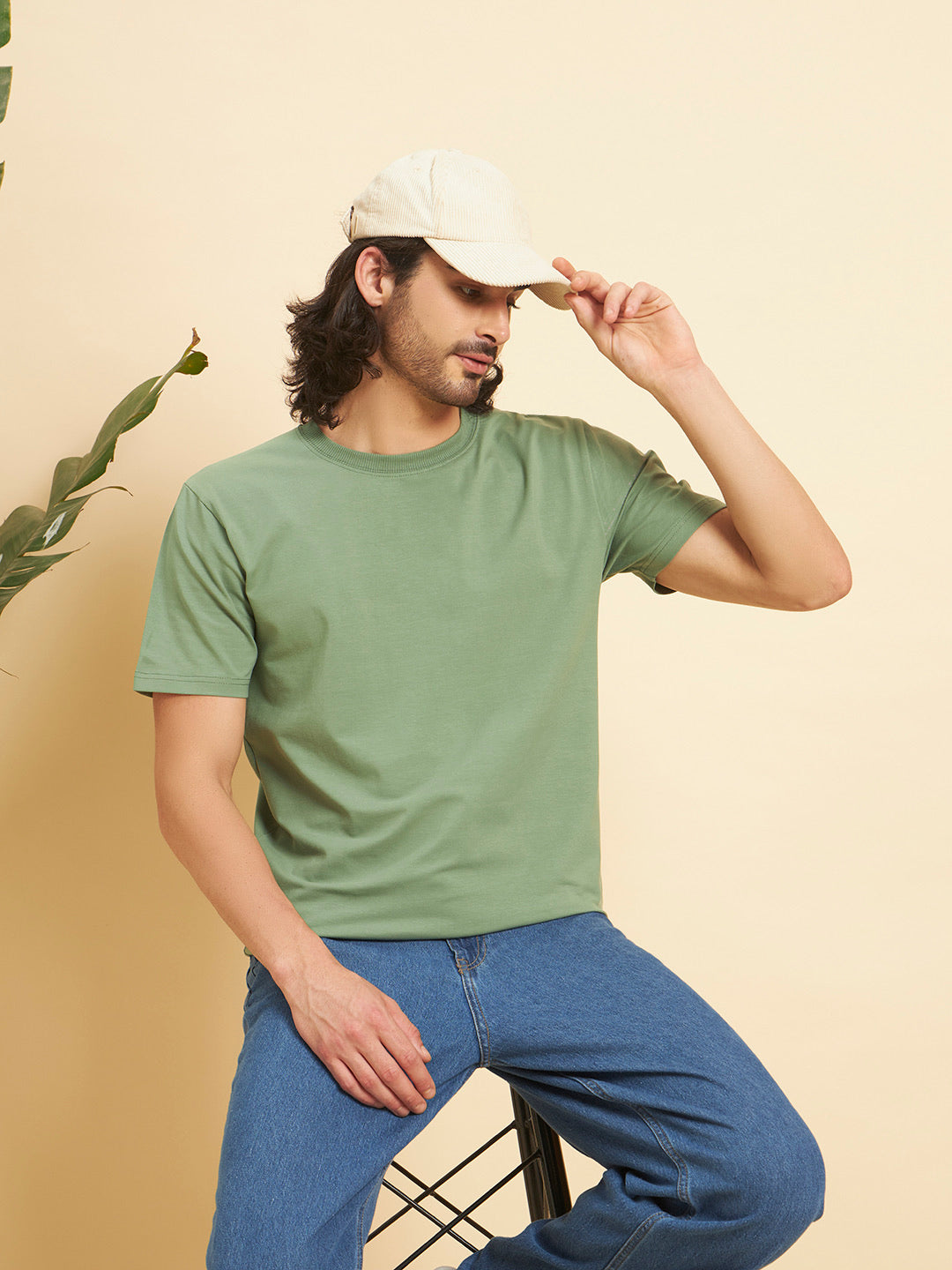 Regular Fit Premium Cotton T-Shirt – Moss