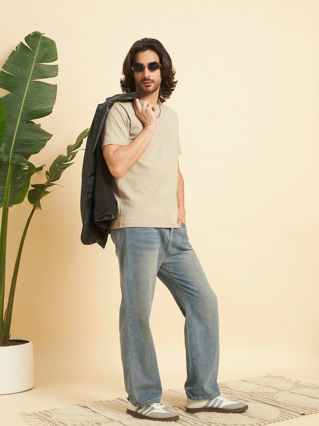 Regular Fit Premium Cotton T-Shirt – Stone