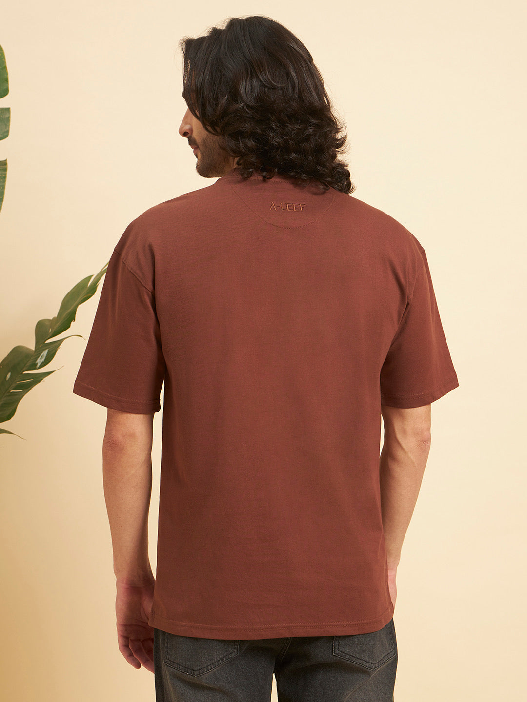 Oversized Premium Cotton T-Shirt – Terra