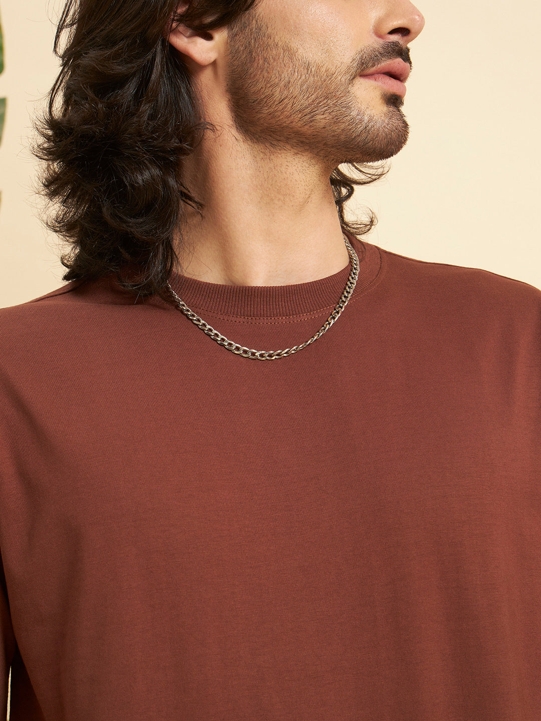 Oversized Premium Cotton T-Shirt – Terra