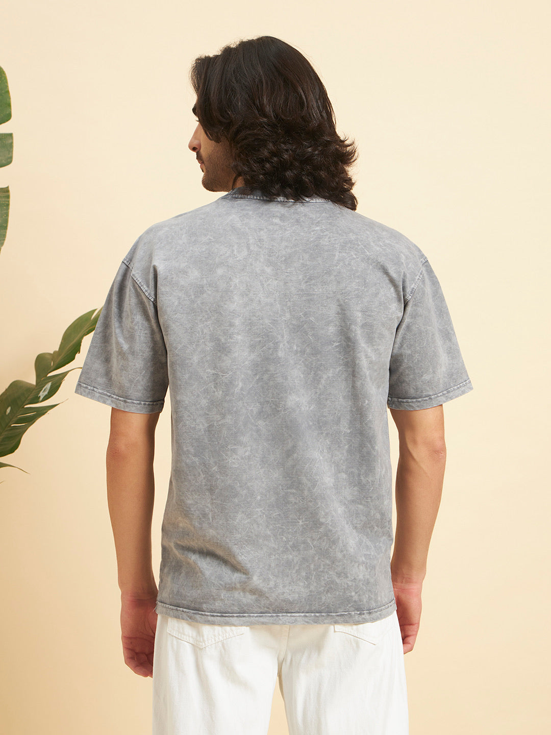 Oversized Premium Cotton T-Shirt – Ash Wash