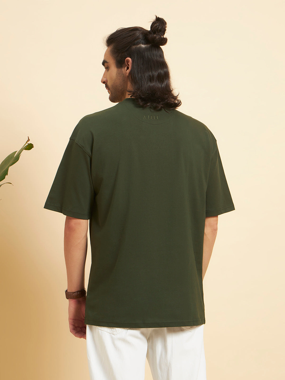 Oversized Premium Cotton T-Shirt – Forest