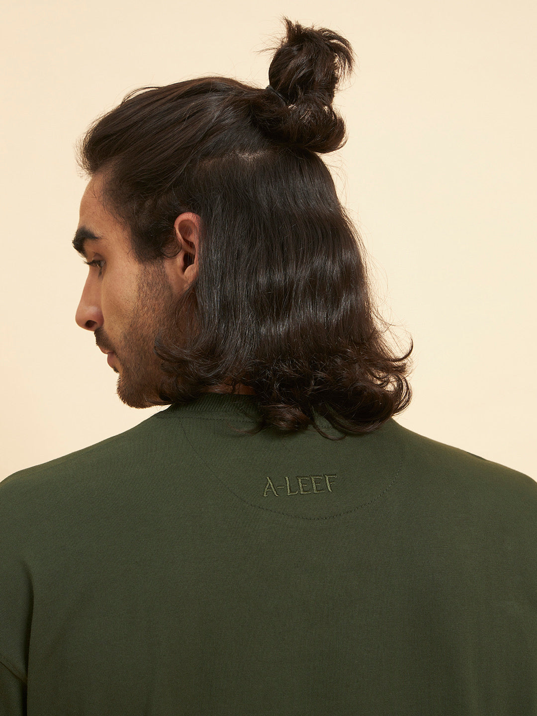 Oversized Premium Cotton T-Shirt – Forest