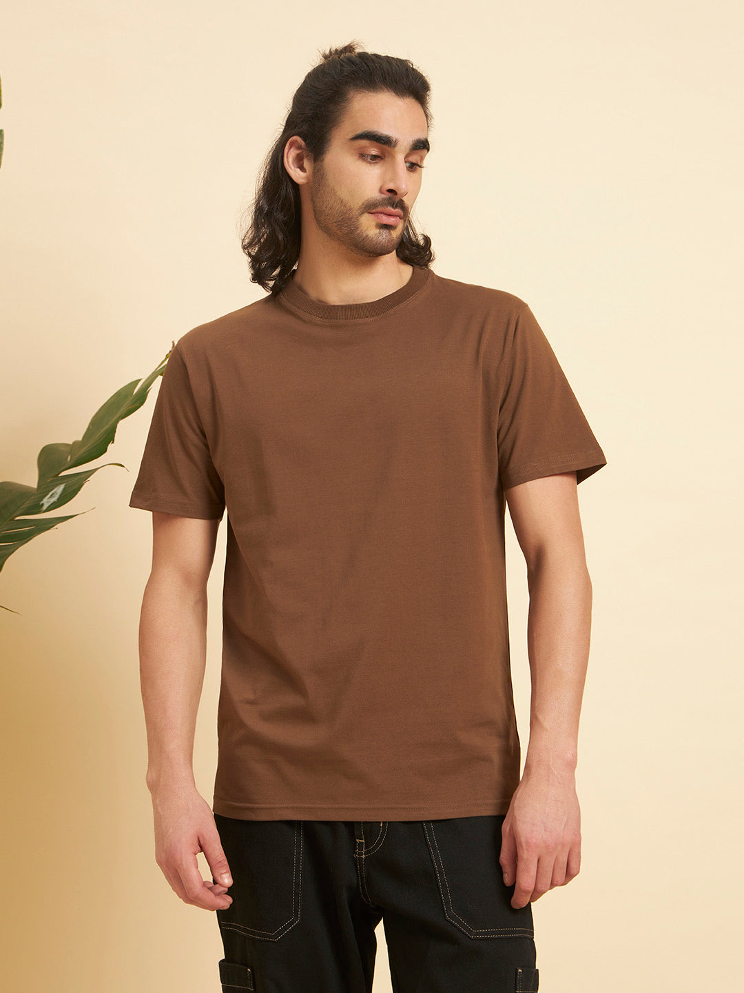 Regular Fit Premium Cotton T-Shirt – Cocoa