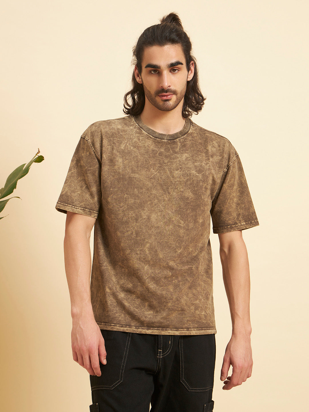 Oversized Premium Cotton T-Shirt – Earth Wash