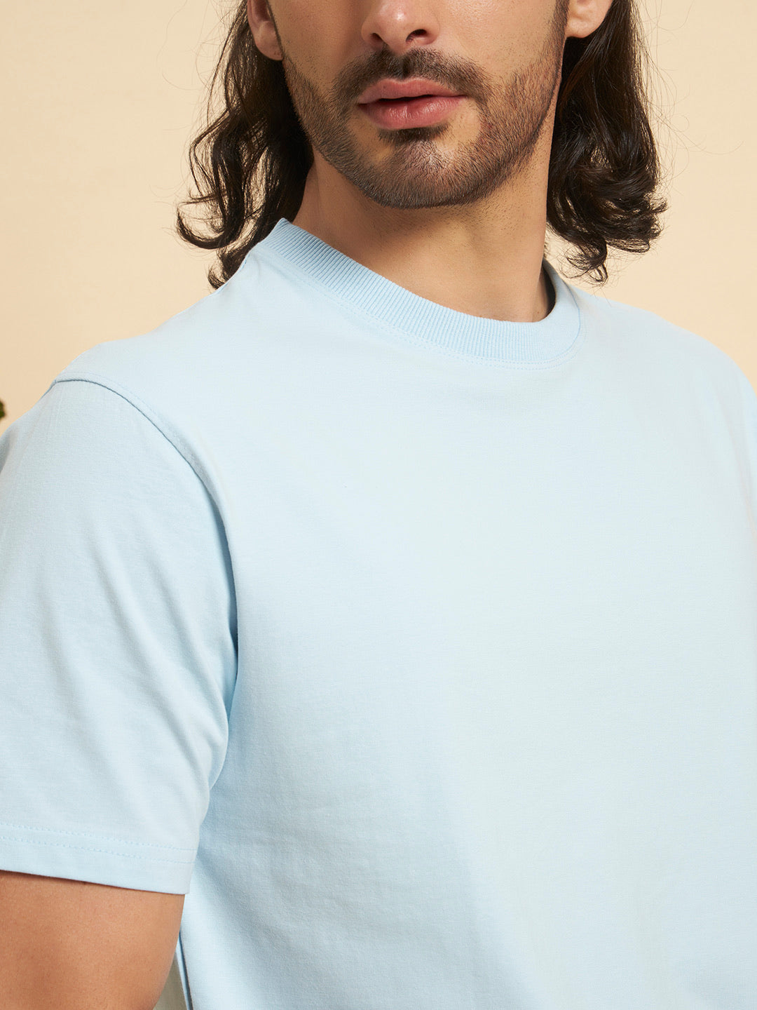 Regular Fit Premium Cotton T-Shirt – Sky