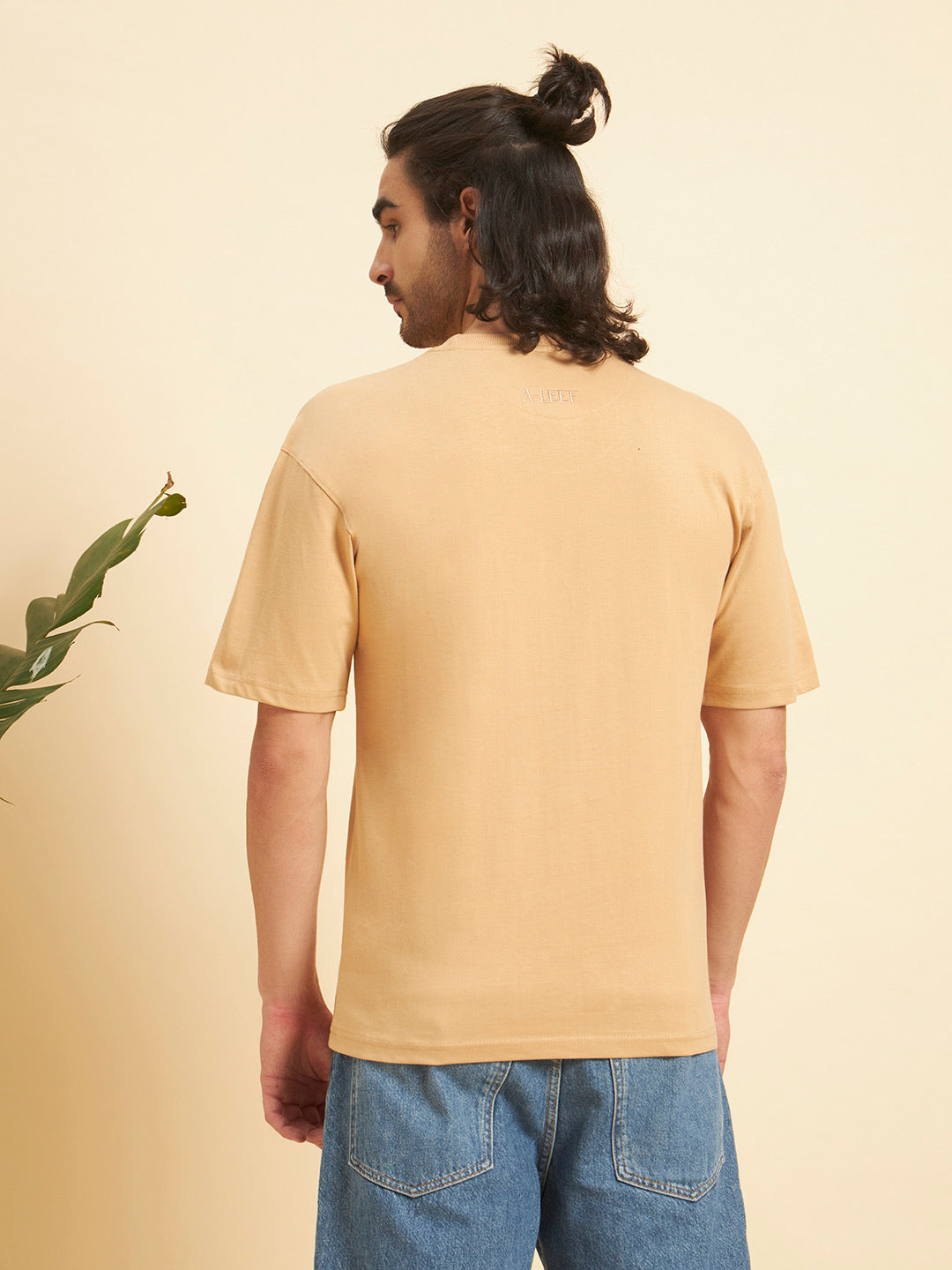 Oversized Premium Cotton T-Shirt – Sand