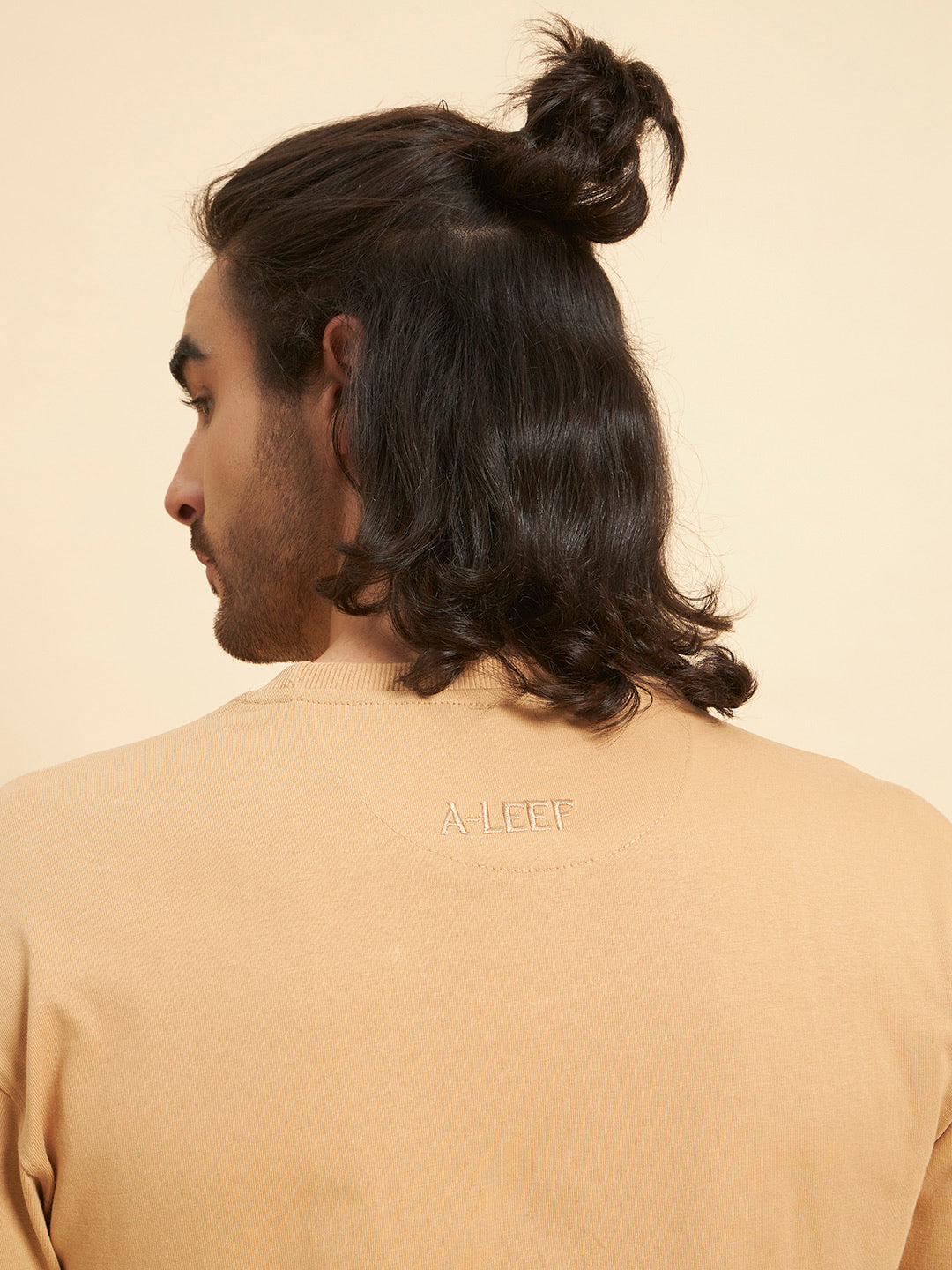 Oversized Premium Cotton T-Shirt – Sand