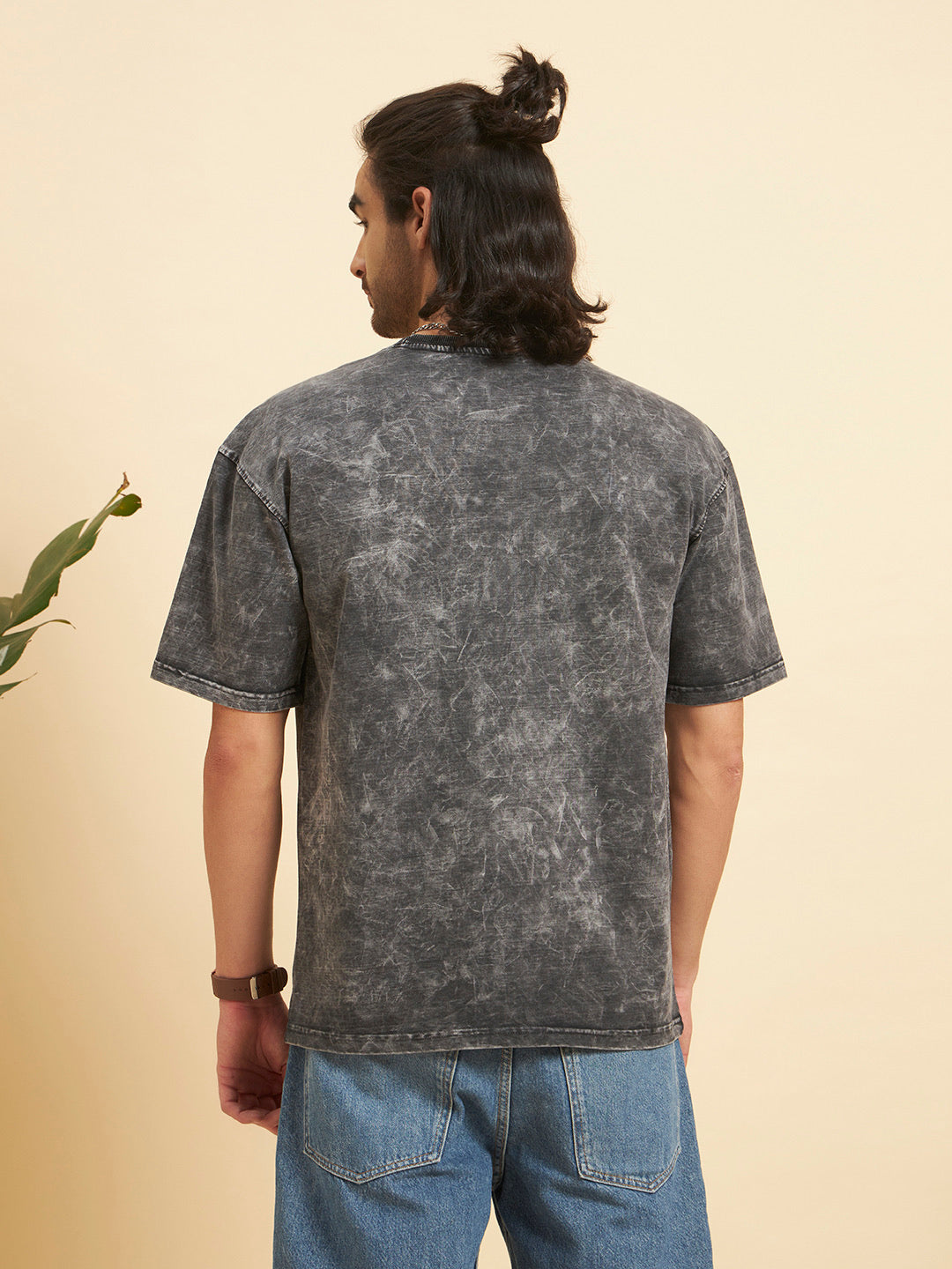 Oversized Premium Cotton T-Shirt – Graphite Wash