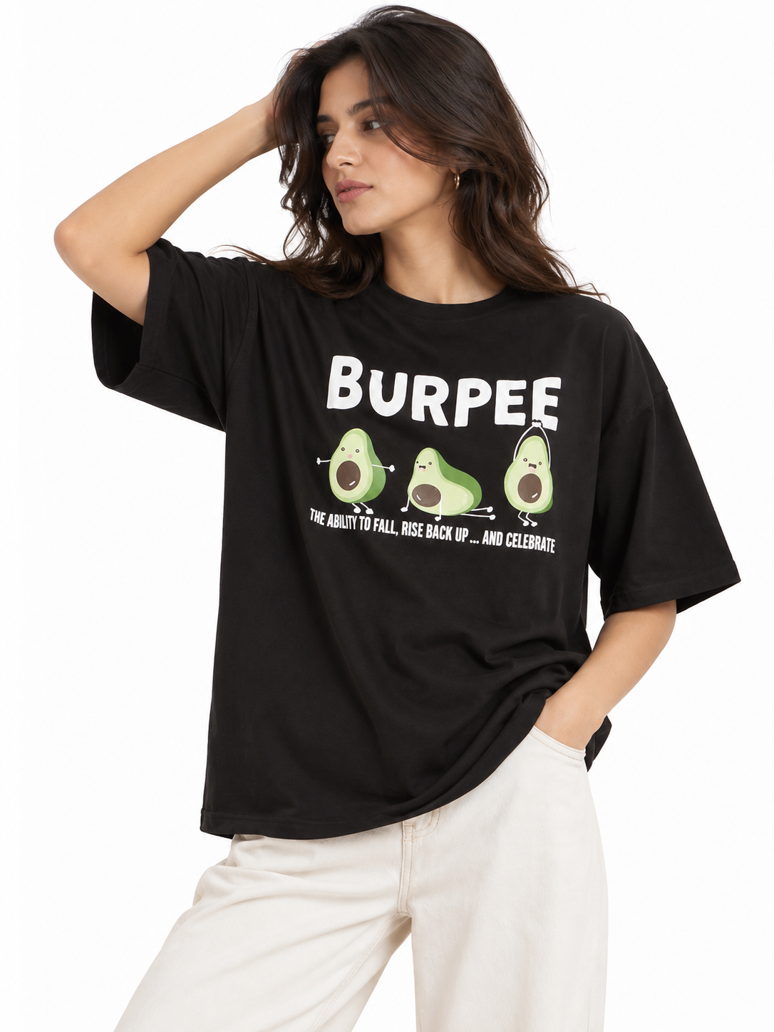 Oversized Athleisure Cotton T-Shirt – Burpee Edition (Her)