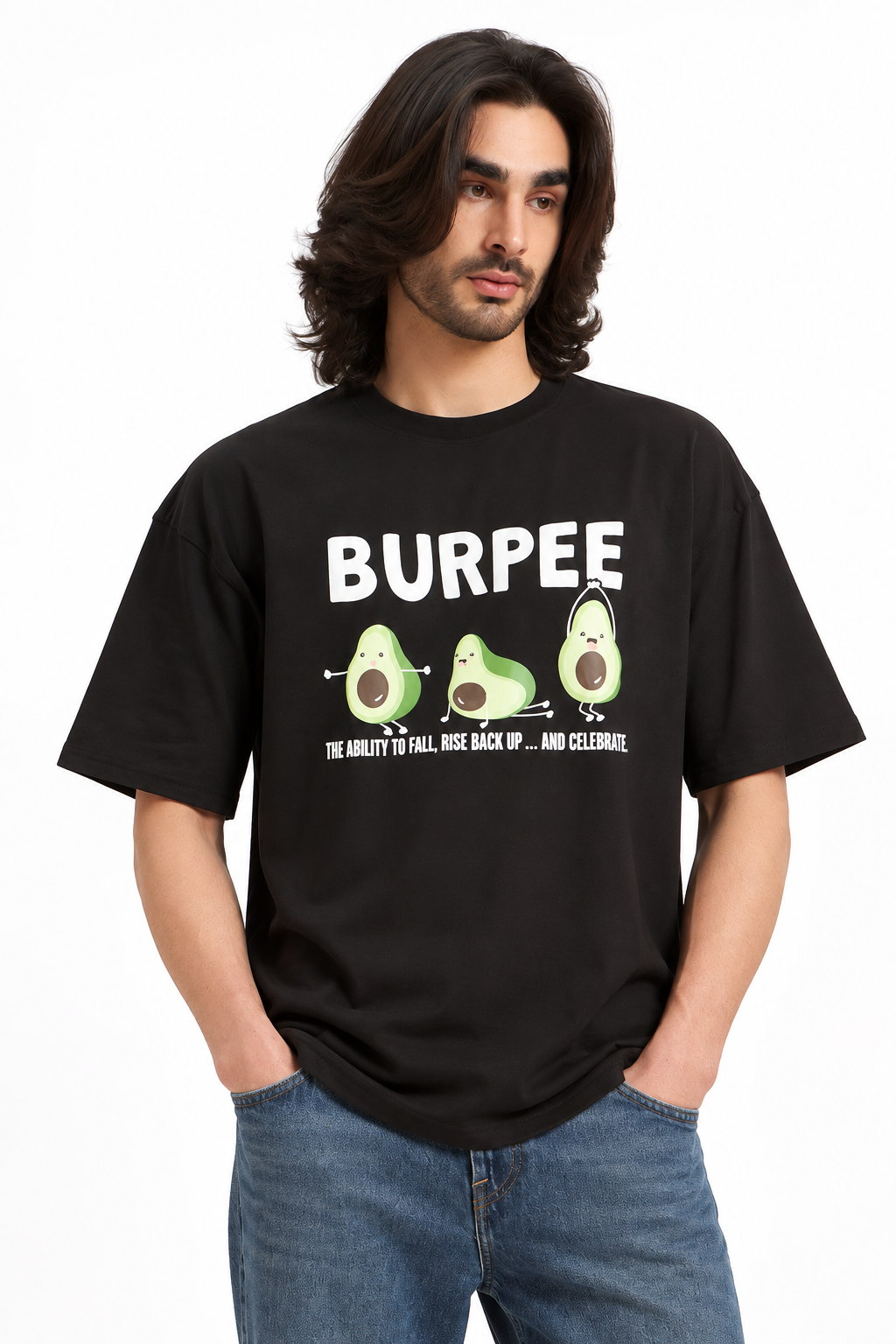 Oversized Athleisure Cotton T-Shirt – Burpee Edition