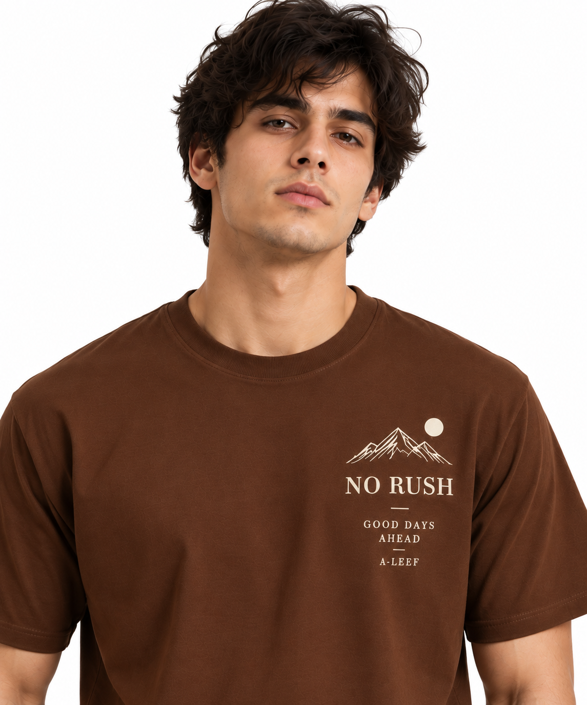 Regular Fit Premium Cotton T-Shirt – Cocoa No Rush