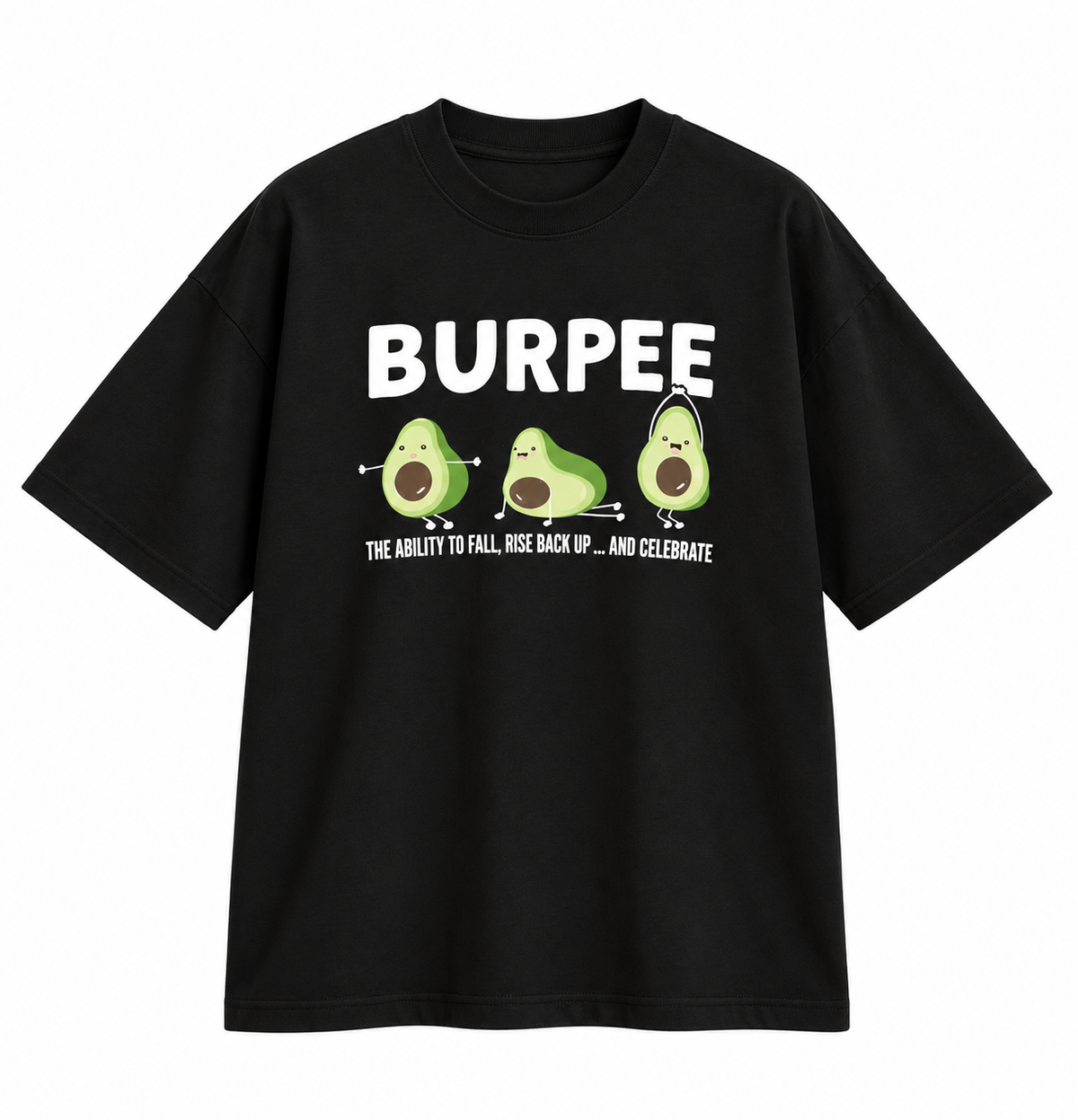 Oversized Athleisure Cotton T-Shirt – Burpee Edition (Her)