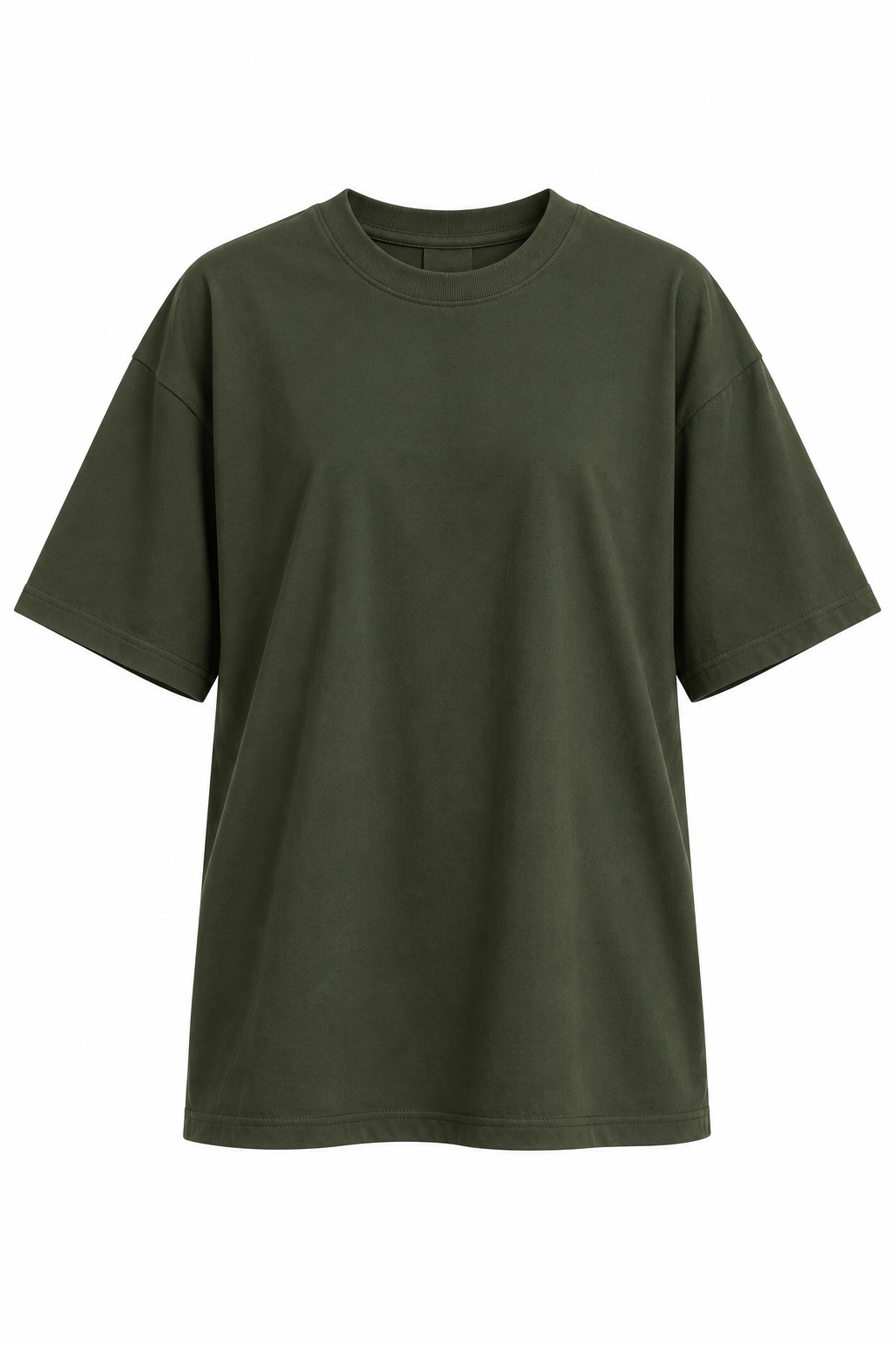 Oversized Premium Cotton T-Shirt – Forest (Her)