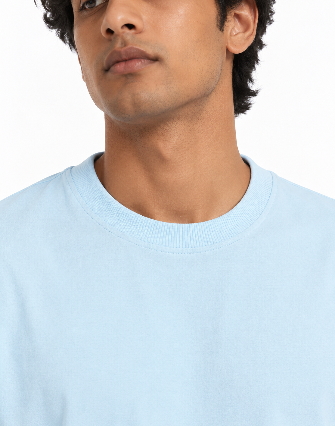Regular Fit Premium Cotton T-Shirt – Sky