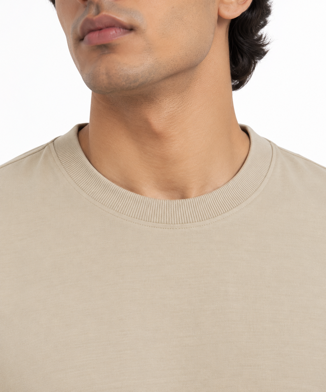 Regular Fit Premium Cotton T-Shirt – Stone