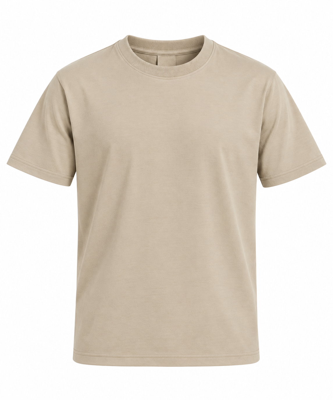 Regular Fit Premium Cotton T-Shirt – Stone