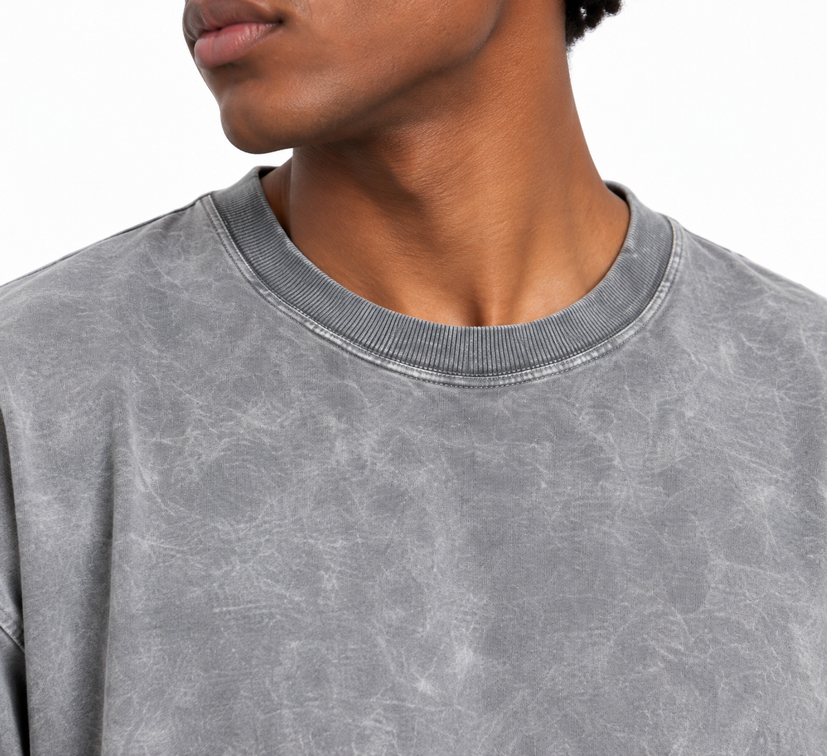 Oversized Premium Cotton T-Shirt – Ash Wash