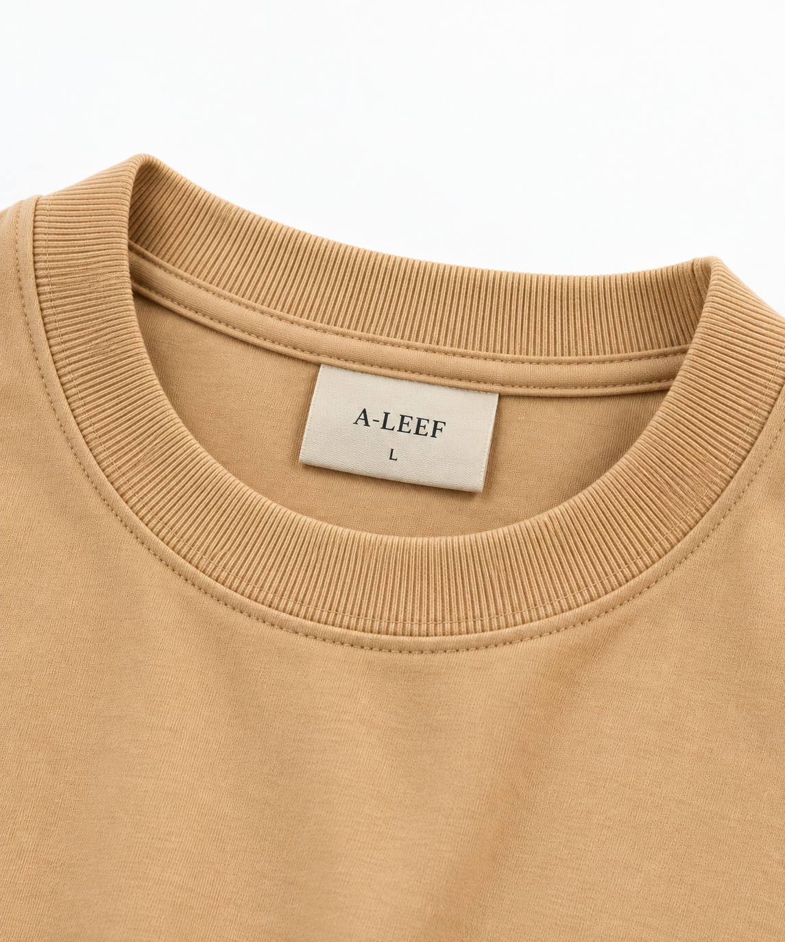 Oversized Premium Cotton T-Shirt – Sand