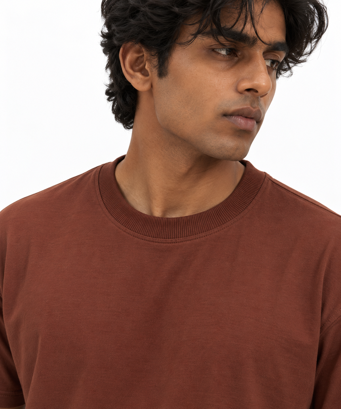 Oversized Premium Cotton T-Shirt – Terra