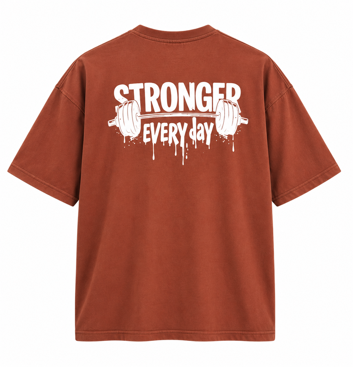 Oversized Athleisure Cotton T-Shirt – Hug & Protein Edition