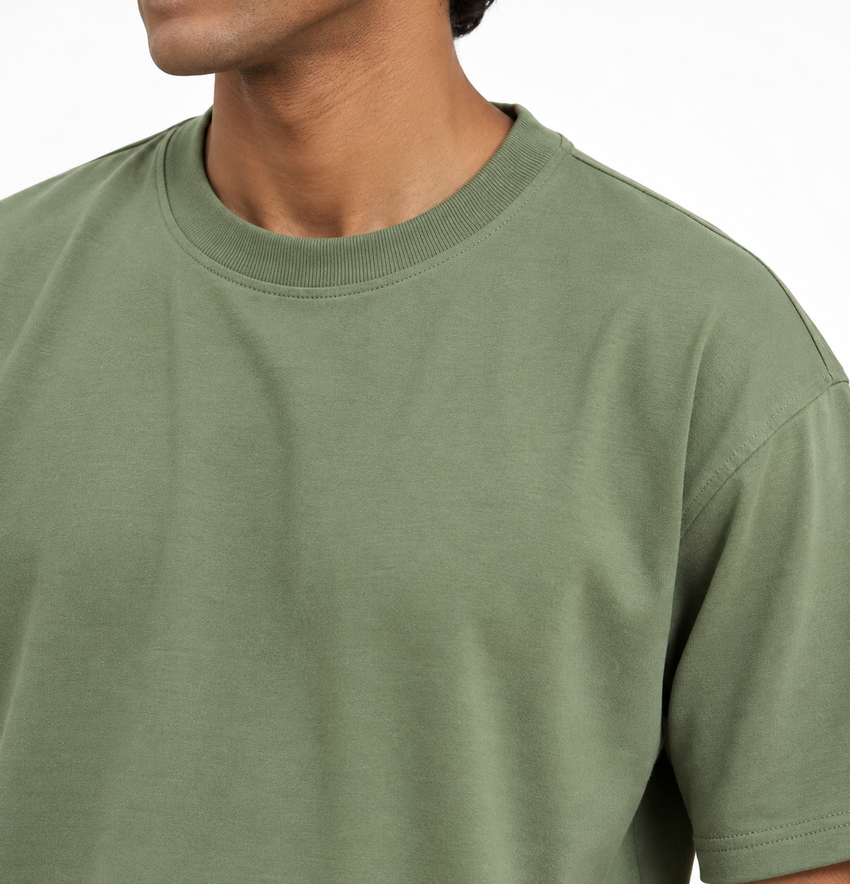 Regular Fit Premium Cotton T-Shirt – Sage