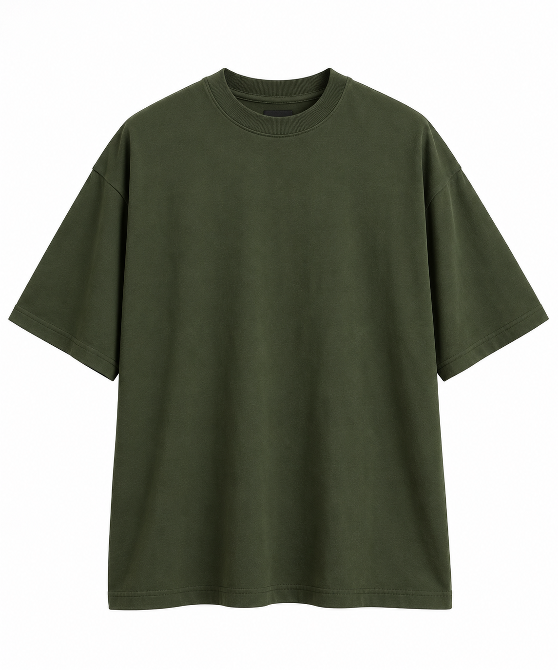 Oversized Premium Cotton T-Shirt – Forest